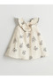 Lcw Kids Ecru Floral Girls Muslin Dress