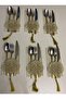 Fork Spoon Knife Serving Presentation, Cutlery Holder, Fork Spoon Knife Cover, Spoon Holder, 6 Pieces, Pearl Detailed - 2