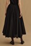 Gode Detailed Layered Skirt Black - 3
