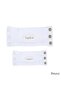Baby Bodysuit White Color Extension Attachment 2 Pieces (Short and Long) 100% Cotton (with 9.5mm Snaps) - 4