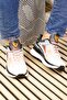 Casual Men's Black White Orange Sneaker Mesh Lace-Up Thick Soled Comfortable Sports Shoes 4267 - 7