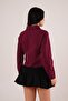 Burgundy Shirt with Stitching Detail - 6