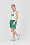 Girl's Crop and Pocket Mint Shorts Set - 7