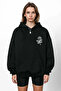 AYMONTANA Rose Printed Hooded Sweatshirt