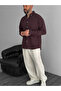 Dark Brown Fresh Fabric Basic Shirt G-5138/12 - 2