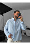 Light Blue Fresh Fabric Basic Shirt G-5138/12 - 3