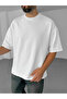 White Straight Two Thread Basic T-Shirt By-060 - 4