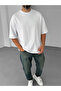 White Straight Two Thread Basic T-Shirt By-060 - 3