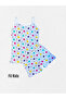 Girl's 100% Cotton White and Colorful Stars Pattern Athlete Boxer Set