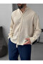 Beige Basic Shirt G-5138 - 4