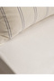 Linda striped double 100% cotton washed seersucker duvet cover set - white/indigo - 7