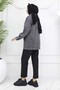Hijab Denim Jacket Gray 704 - 5