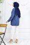 Hijab Denim Jacket Navy Blue 704 - 5