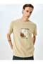 Crew Neck Cotton Regular Fit Tok Fabric Short Sleeve Printed T-Shirt