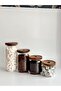 4-Piece Glass Storage Container with Wooden Lid -jar 1000-700-500-300 ml - 4