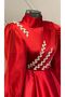 شريط حجري حديدي / موديل ورقة شجر / 50 سم / فضي - 5