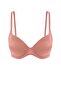 Women's Padded Push up Supported Micro Fabric Underwire Everyday Bra - Dusty Rose - 2529