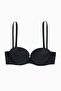Olympos Strapless Micro Bra - Double Push Up, Extra Padding - Basic - 2536 - Black