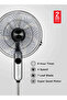 16 Inch Classic Stand Fan With Remote - Pedestal Fan 6 Leaf Blade Omf1793 - 6