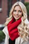 Women's Polar Scarf Soft Puffy Warm Keeping Thick Colorful Winter Shawl Long Scarf Kaşkol Women's Shoulder Shawl - 6