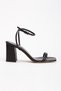 Women's 8 cm Thick Heeled Double Strap Shoes - 4
