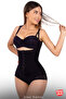 Laser Cut Lace Detailed Firming Recovery Agraflı Bodysuit Corset Pera - 3
