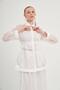 Women's Comfortable Fit Organza Set White 31041 - 4