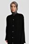Pleated Abaya 25y8305 Black - 3