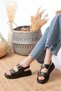 Gny Women Sandals Double Buckle Skin Color Comfortable Summer - 4