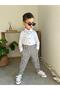 Striped Cotton Linen Bayramlik Top and Bottom Set 9 - 2