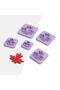 Maple Leaf Polymer Clay Cutting Mold, Earring Mold, Clay Mold, Ceramic Mold, 5 Sizes, No: 612 - 2