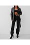 Vatkalı Oversize Biker Ceket