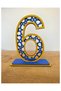 6 Year Old Birthday Table Decoration (F.Garden Themed Yellow-Dark Blue)