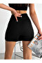 Women's Black Front Slit Skort - 7