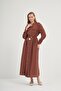 Women's Comfortable Fit Belted Modal Dress Tile 31016