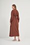 Women's Comfortable Fit Belted Modal Dress Tile 31016 - 7