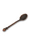 Gaziantep Rose Motif Teaspoon Set 6 Pieces Copper Color Zamak Ball Head - 7