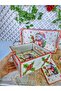 Winter Themed, Wooden Tray, Bread Bowl, Flipchart and Coaster Set, Handmade Gift - 3
