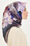 Floral Print Twill Saf Silk Scarf 9220D 32 - 2