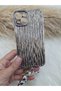 iPhone 14 Plus Compatible Bracelet Water Wavy Metallic Shiny Case with Charm Accessories - 6