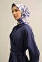 Abstract Patterned Pure Silk Twill Scarf 9303 87