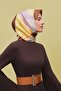Geometric Patterned Pure Silk Twill Scarf 9313D 81 - 5