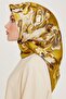 Floral Print Twill Saf Silk Scarf 9234D 31 - 3