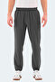 Ruslan Men's Zipper Pocket Slim Fit Dark Gray Sweatpants - 2
