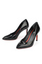, Women's Genuine Leather Heeled Shoes 1511030Z42922 Black - 5