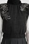 Stone Appliqued Sweater Vest 25K4204 Anthracite - 4