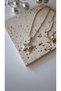 Special series star plate detail zircon stone star figure ball chain necklace - 2