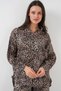 6699 Leopard Patterned Top and Bottom Set - C. Brown - 4