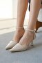 Women's Mikey Thin Heeled Shoes - Skin- Patent Leather - 4