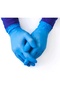 Blue Nitrile Powder-Free Disposable Gloves (L) 100 Pcs |   Durable Disposable Gloves - 2